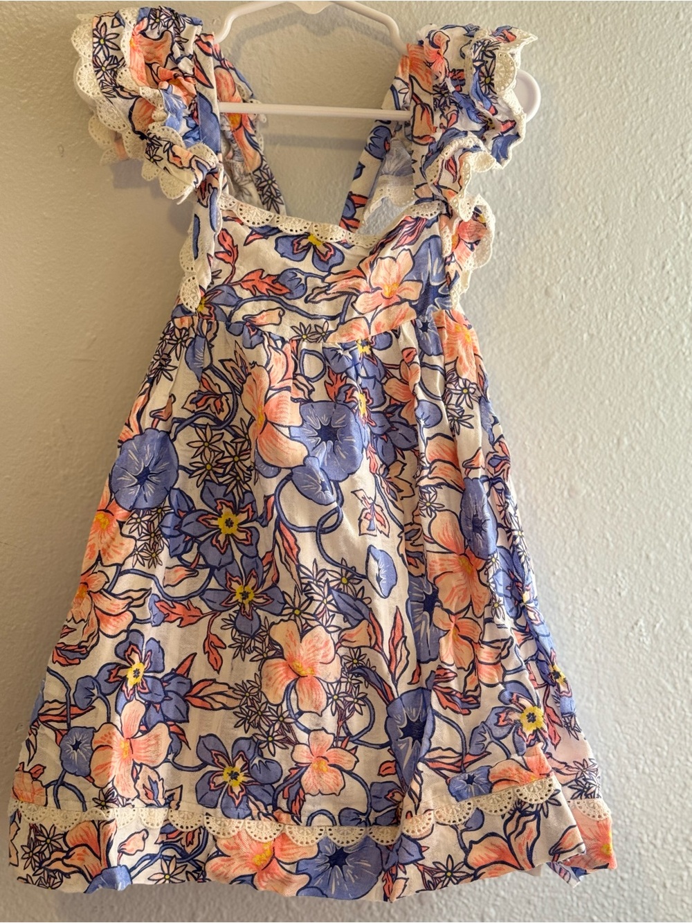 Isaac Mizrahi Floral Sundress in Blue & Peach
